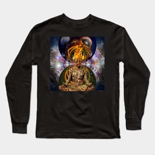 Cyborg meditation Long Sleeve T-Shirt